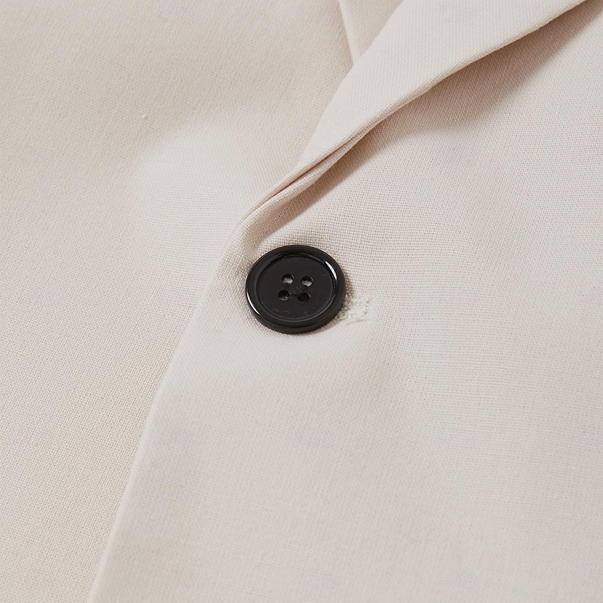 Pour des hommes Mariage Plage Costumes en lin vert pois Bleu Ciel Couleur Unie Coupe sur mesure 2 pièces Simple boutonnage un bouton de 2025 ? $112.99 –P5