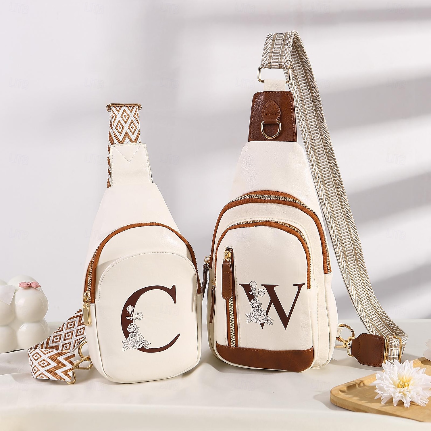 Personalized Crossbody Bag Custom Best Gift for Mom – Custom Letter Design, Large Capacity Shoulder Bag for Travel, Daily Use, Camping, Unique Gift for Lover, Family, or Friends 2025 - $30.99 –P6