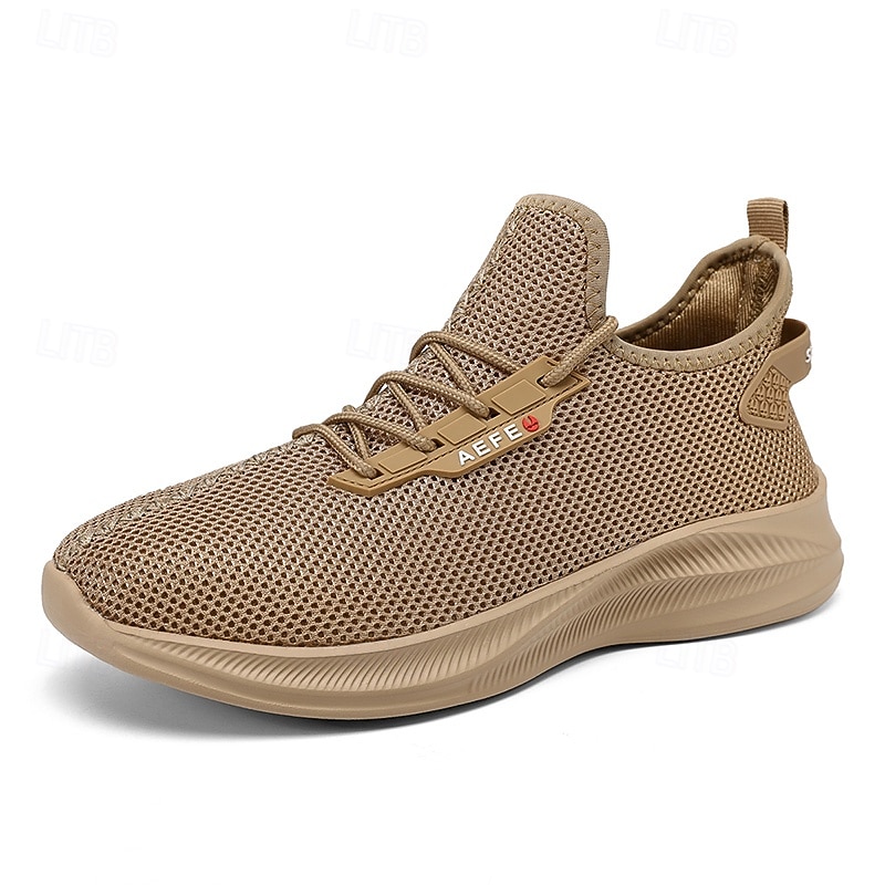Zapatillas de running de malla verde neón para hombre: zapatillas ligeras y transpirables para deportes, gimnasio y ropa informal 2026 - $34.99 –P3