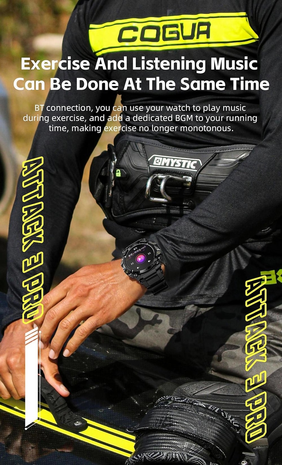 LOKMAT ATTACK 3 PRO Slimme horloge 1.39 inch(es) Smart horloge Bluetooth Stappenteller Gespreksherinnering Slaaptracker Compatibel met: Android iOS Dames Heren Lange stand-by Handsfree bellen 2025 - $46.99 –P11
