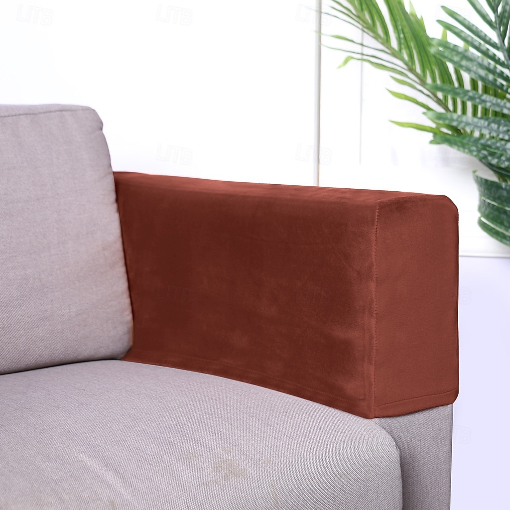2 Stück Stretch-Stoff Sofa-Armlehnenbezüge Sessel-Armlehnenbezüge Fleckenabweisender waschbarer Möbelschutz 2025 - $12.49 –P5