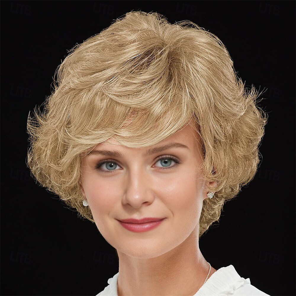WhisperLite Wig Luxe Crop-Style Wig with Razored Bangs and Dimensional Layers/Multi-Tonal Shades of Blonde Silver Brown and Red 2025 - $18.99 –P8