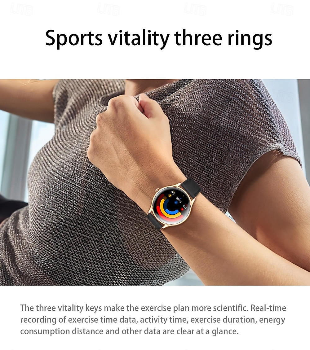 696 QS36 Reloj inteligente 1.43 pulgada Smartwatch Reloj elegante Bluetooth ECG + PPG Podómetro Recordatorio de Llamadas Compatible con Android iOS Mujer Hombre Impermeable Control de Medios 2025 - $55.99 –P9