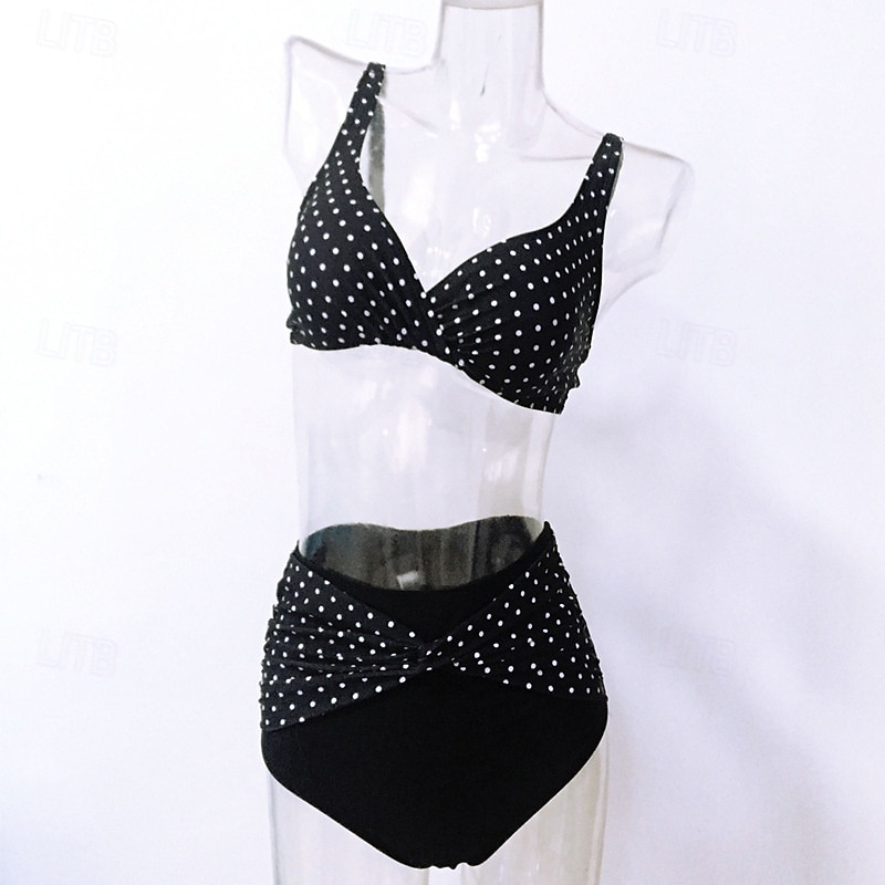 Dames Tankini Tweedelig zwempak Open achterkant Zwemkleding Plek Zwemkleding Zwart Ademend Sneldrogend Lichtgewicht Mouwloos - Zwemmen Surfen Strand Zomer Lente Grote maten 2026 - $11.49 –P4