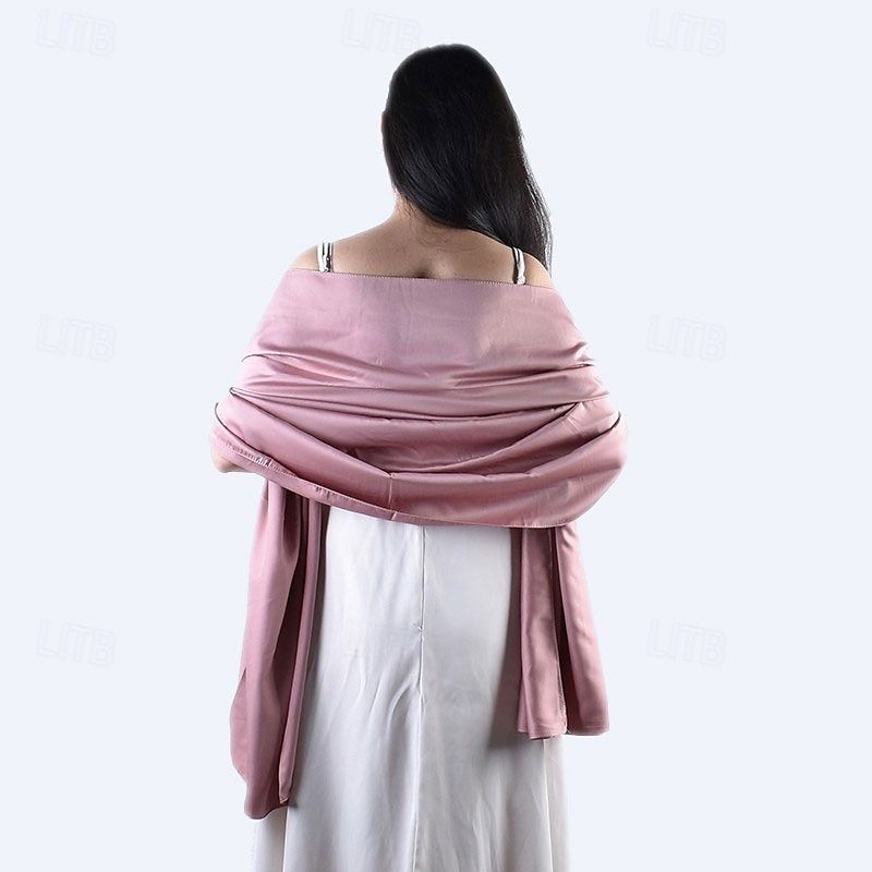 csillogó fémes pashmina kendő sál esti parti menyasszonyi esküvői hivatalos ruhákhoz 2025 - $15.49 –P7