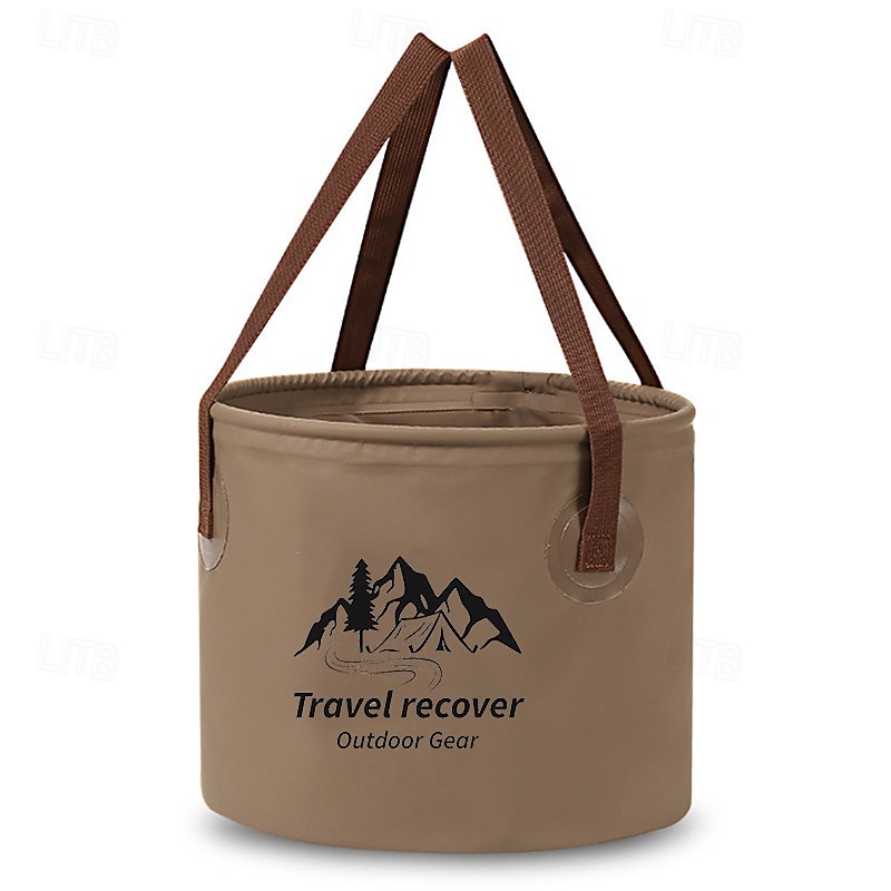 Cubo de agua plegable para exteriores, gran capacidad, bolsa de almacenamiento portátil para acampar, cubo de remojo multifuncional para viajes, cubo de pesca 2025 - $8.99 –P1