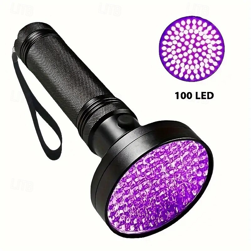 100 led uv zaklamp - 395nm blacklight zaklamp voor huisdier urine, schorpioen detectie &fluorescentie-inspectie 2026 - $28.99 –P15