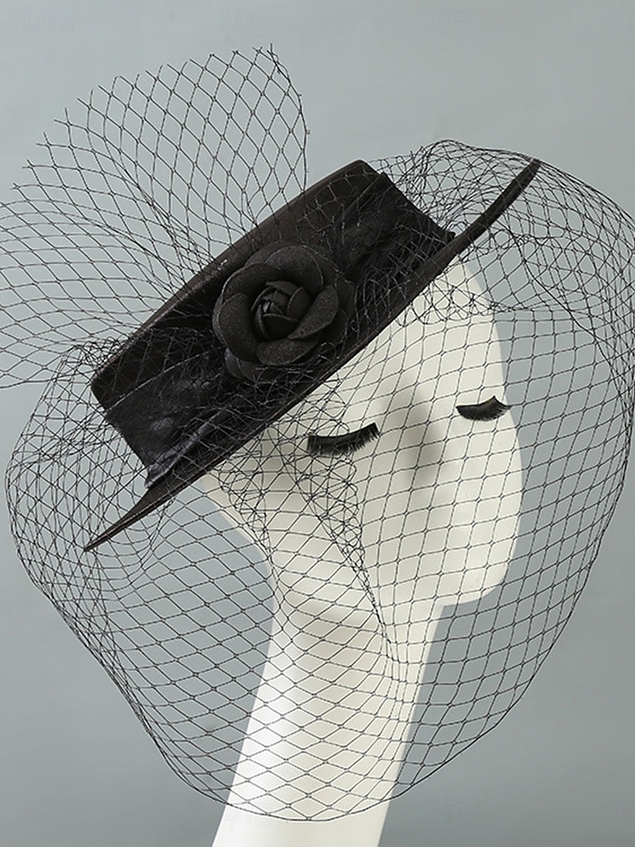 Headdress Sinamay Veil Hat Wedding Elegant Vintage Cute With Cap Headpiece Headwear Fascinators Race Day Dress 2026 - $28.99 –P2
