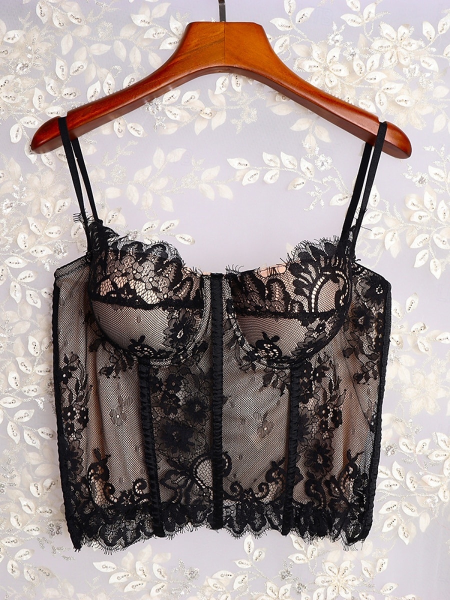 Women's Corset Shapewear Waist Cincher Waist Cincher Shapewear Lace BacklessNightwearPOLY Date Club Festival Solid Colored Sexy Corset Sexy Black Beige Summer 2026 - $32.99 –P7