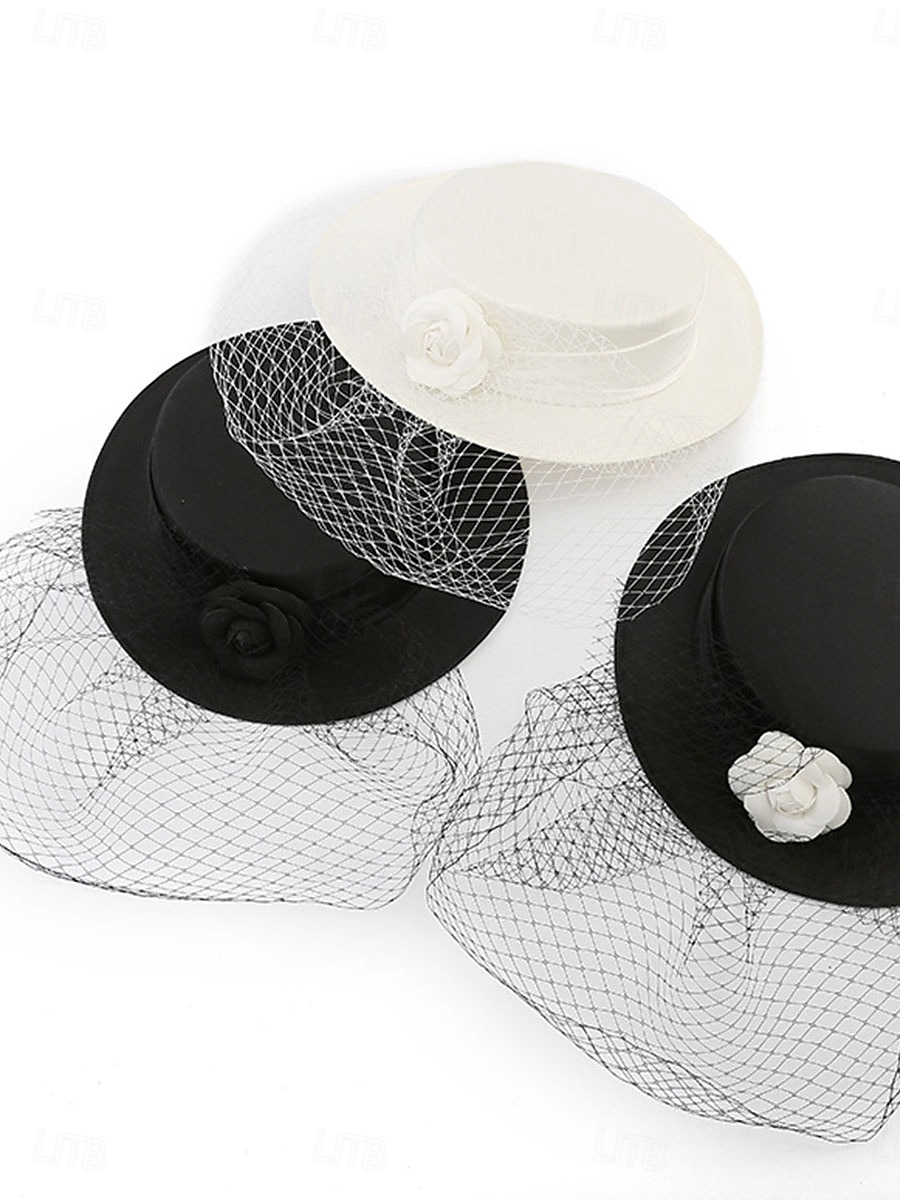 Headdress Sinamay Veil Hat Wedding Elegant Vintage Cute With Cap Headpiece Headwear Fascinators Race Day Dress 2026 - $28.99 –P5