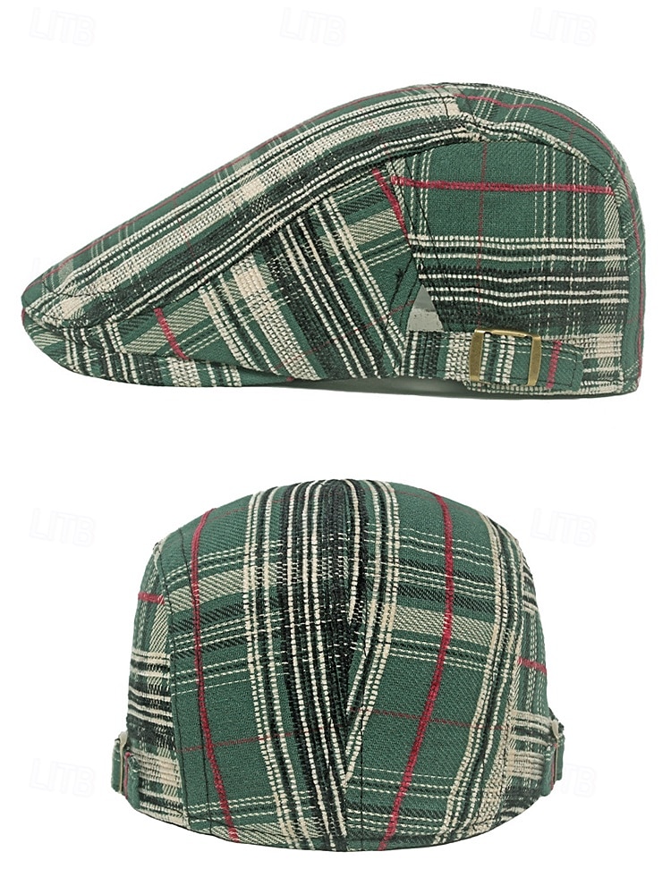casquette plate à carreaux pour homme – chapeau gavroche de style vintage pour la Saint-Patrick, tenues décontractées, activités de plein air et vêtements de tous les jours de 2025 ? $14.99 –P4