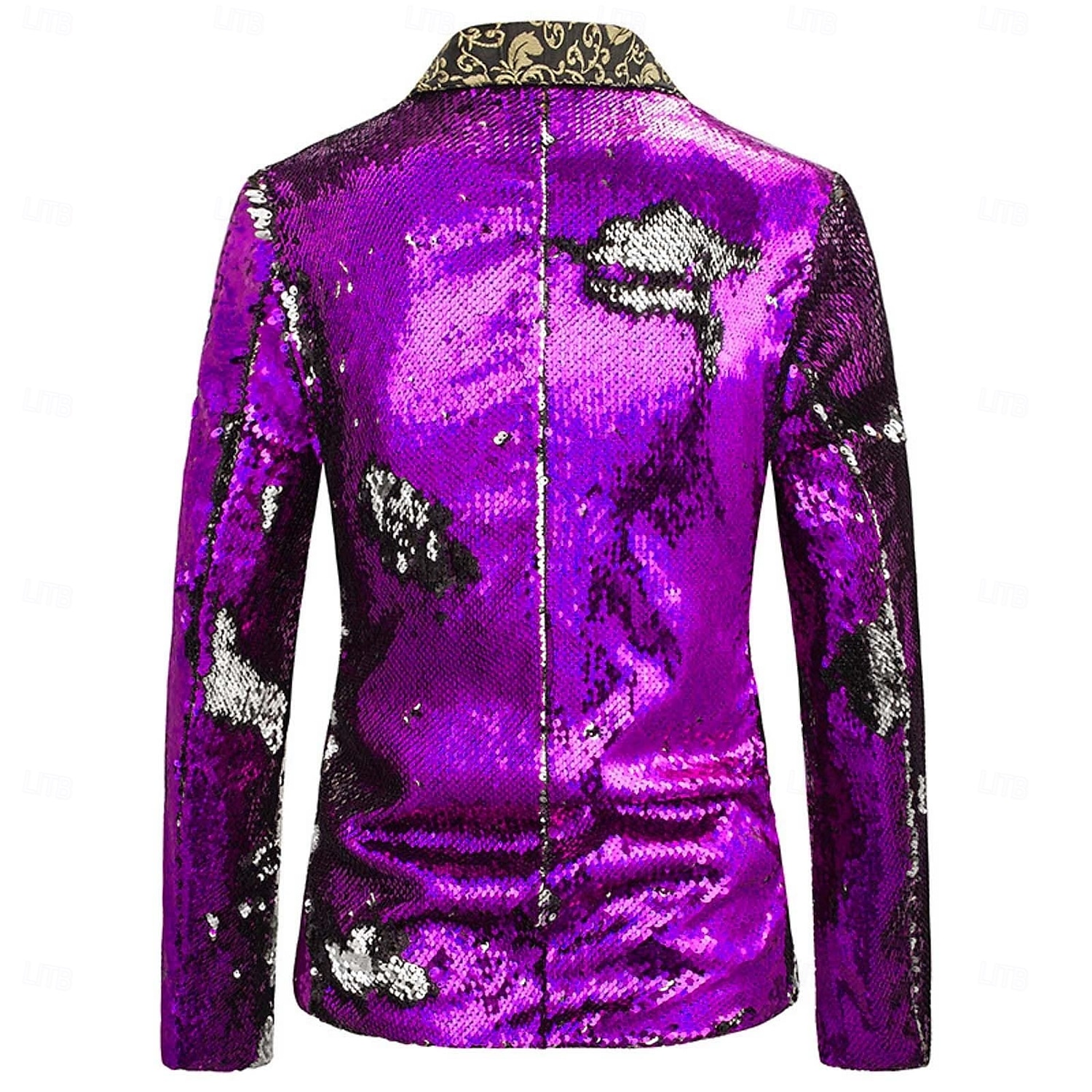 blazer disco 1980s 2 cores brilhante lantejoulas smoking ajuste fino lapela colarinho ternos carnaval traje masculino adulto halloween carnaval festa de casamento clube smoking de 2025 por $57.99 –P15