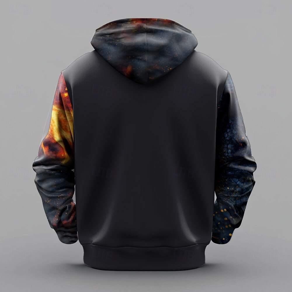 Per uomo Drago Felpe con cappuccio Felpa Cool Festa Manica Lunga Girocollo Club Abbigliamento casual alla moda Nero Coulisse Autunno Inverno progettista del 2025 a $29.99 –P2