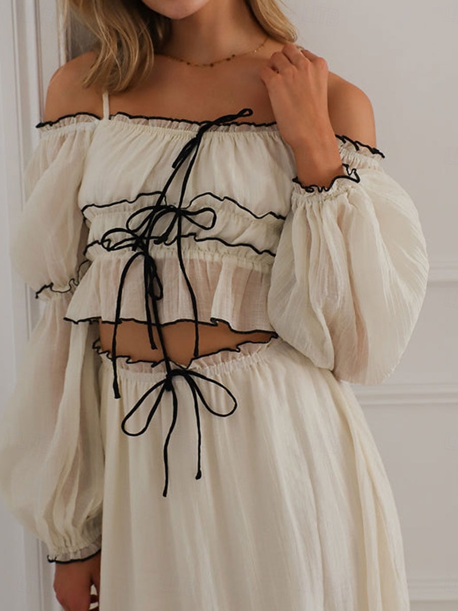 Γυναικεία Μακρύ φόρεμα Λινό από ψεύτικο βαμβάκι Φόρεμα καφτάνι Σετ φούστας Μοντέρνα Καθημερινό Καθημερινά ΕΞΩΤΕΡΙΚΟΥ ΧΩΡΟΥ Διακοπές Κανονικό Σκέτο Κοντομάνικο Λαιμόκοψη U Σομόν 2026 - $32.99 –P2