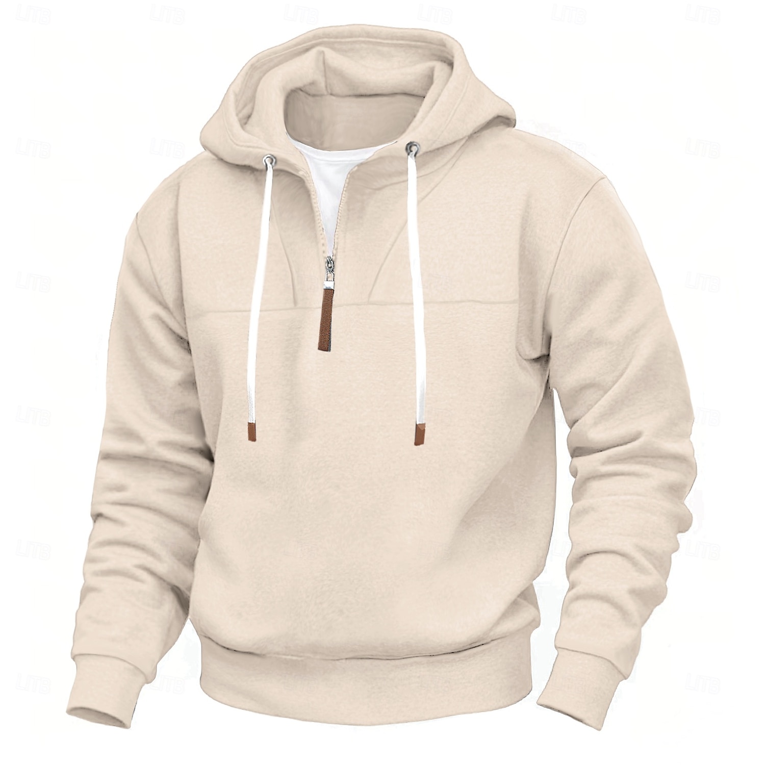 Men's Hoodie Quarter Zip Hoodie Black White Red Navy Blue Khaki Hooded Plain Sports & Outdoor Daily Holiday Streetwear Cool Casual Spring &  Fall Clothing Apparel Hoodies Sweatshirts  2025 - $26.99 –P9