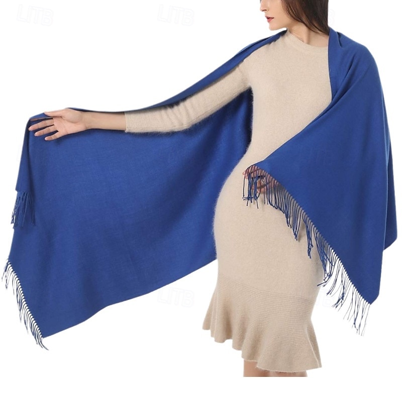 xale de pashmina macio e sedoso envolve lenço de cores sólidas para vestidos de noite de casamento de 2025 por $15.49 –P10