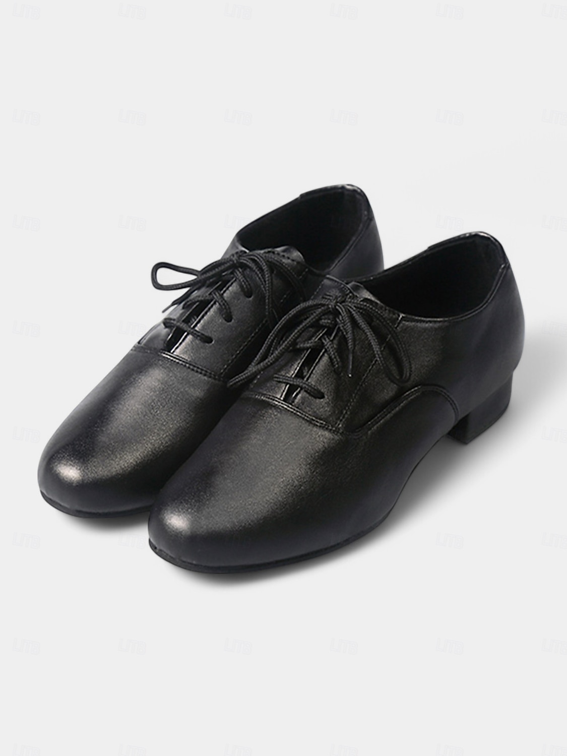 sapatos de dança de salão masculinos pretos com cadarço - design de couro confortável para apresentações profissionais e eventos formais de 2025 por $42.99 –P1
