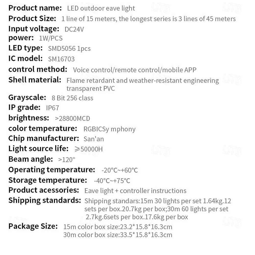 LED String Downlights Eternity Lights Permanent Eaves Lights Outdoor Lights with WIFI App & Remote RGBIC Smart Eaves Lights IP67 Waterproof Year-Round House Roof Outdoor Lighting for Christmas Holiday Extendable 2025 - $193.53 –P7