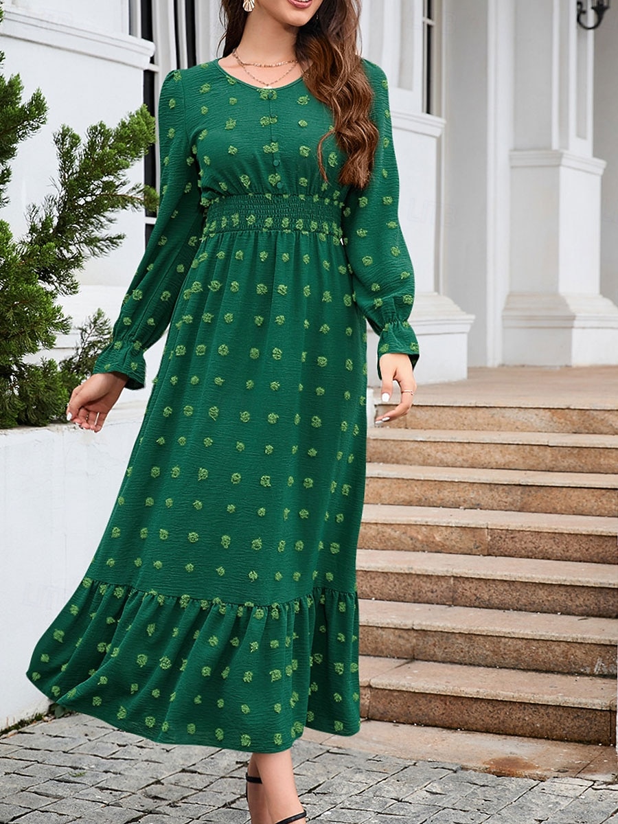 Poéselle Abo Maxi A Manica Lunga In Un Unico Colido, Elegante E - Foto 12