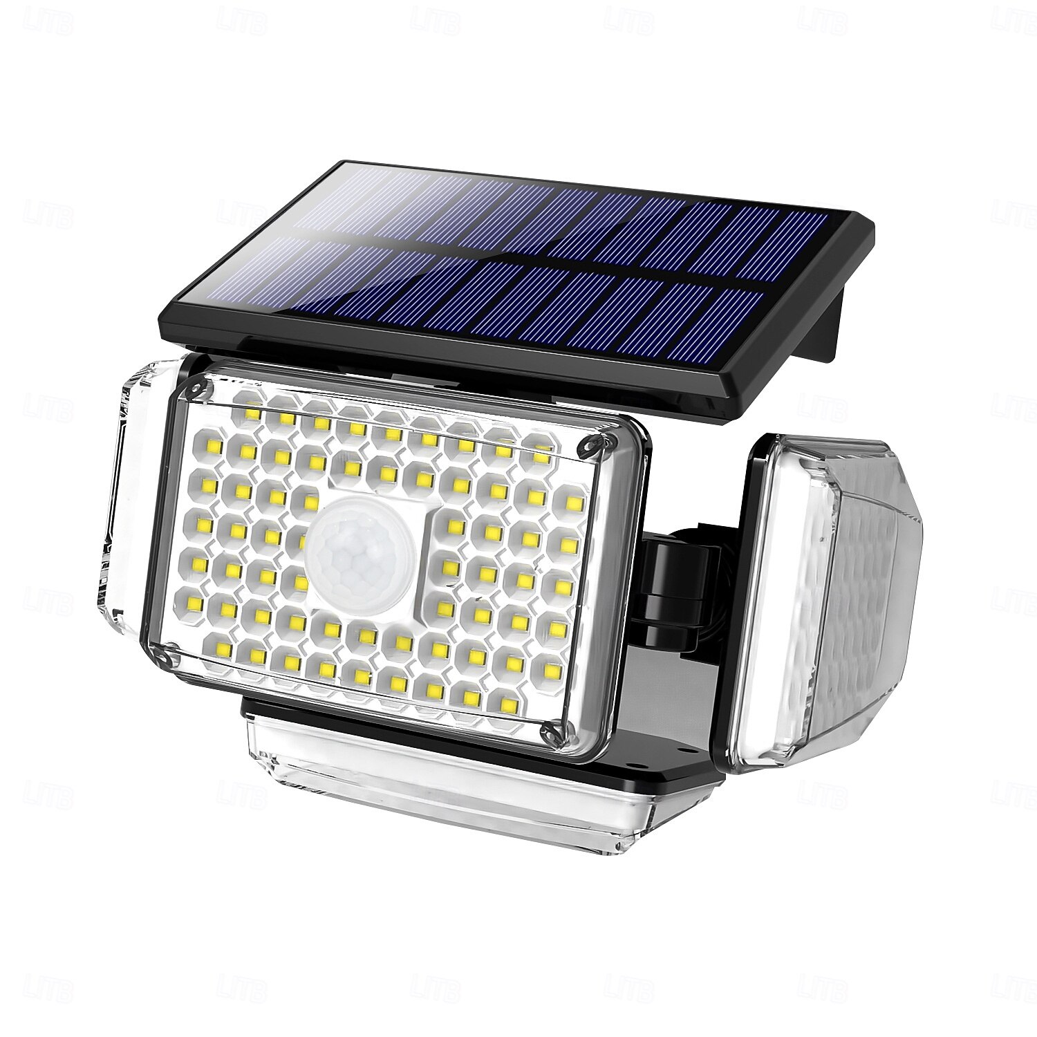 Outdoor Solar Waterproof Wall Lamp - 214 LED Beads Motion Sensor with 4 Adjustable Heads, 340° Wide-Angle for Porch, Balcony, Courtyard, Garden & Garage Lighting 1pc 2025 - $53.99 –P6