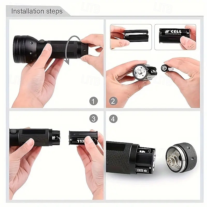 51 LED UV Flashlight - 395nm Black Light for Dog Urine, Pet Stains & Bed Bug Detection (Batteries Not Included) 2025 - $21.99 –P15
