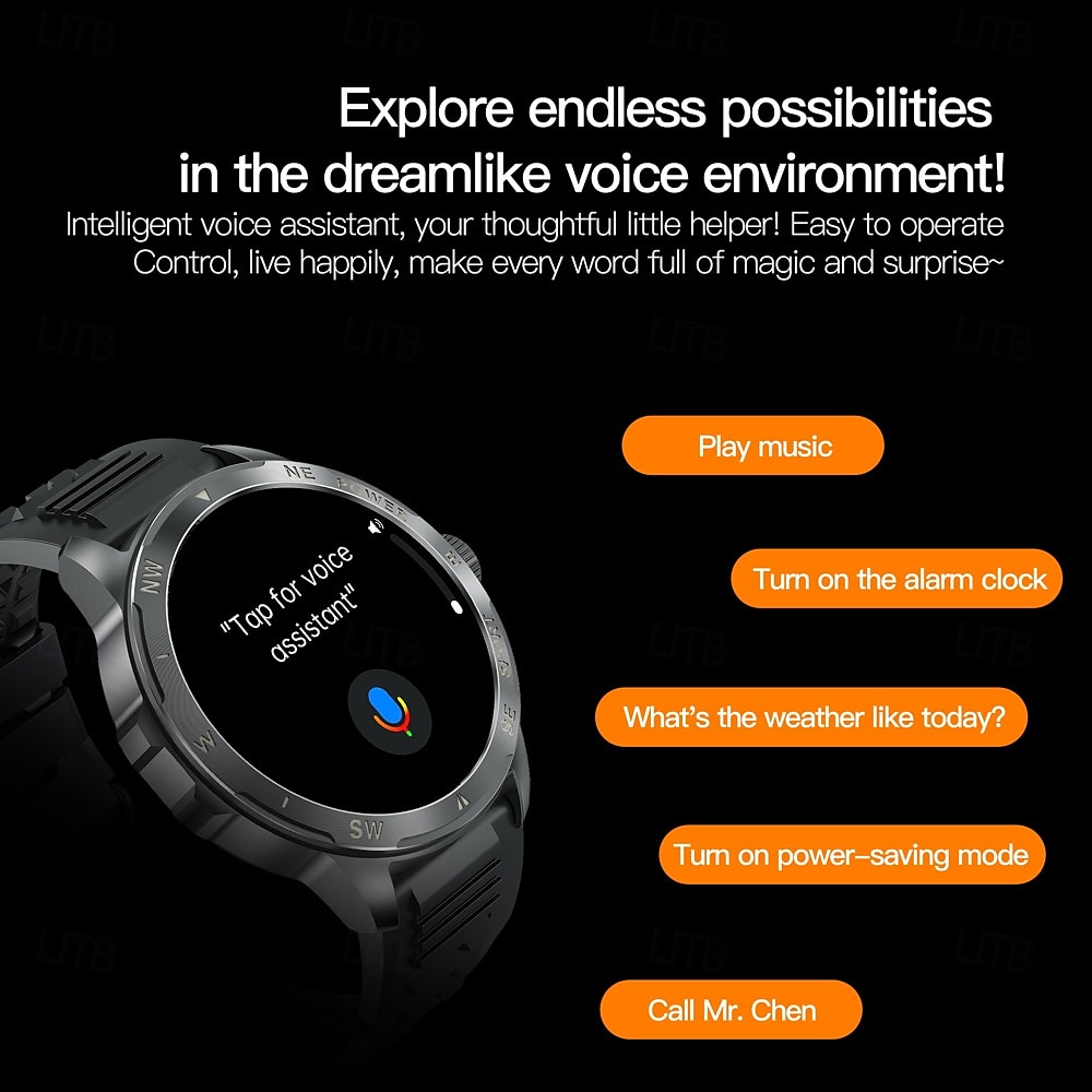 696 AK77 Smart Watch 1.43 inch Smart Band Fitness Bracelet Bluetooth Pedometer Call Reminder Sleep Tracker Compatible with Android iOS Women Men Hands-Free Calls Message Reminder Camera Control IP 67 2025 - $57.99 –P8