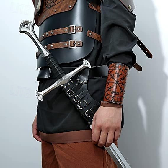 Punk & Gothic Middeleeuws Renaissance Cosplay kostuum Schede Zwaardhouder Piraat Krijger Ridder Viking Keltische ridder Kostuum Voor heren Dames Keltisch Piraat Fantasie Halloween Maskerade Prestatie 2026 - $16.99 –P7