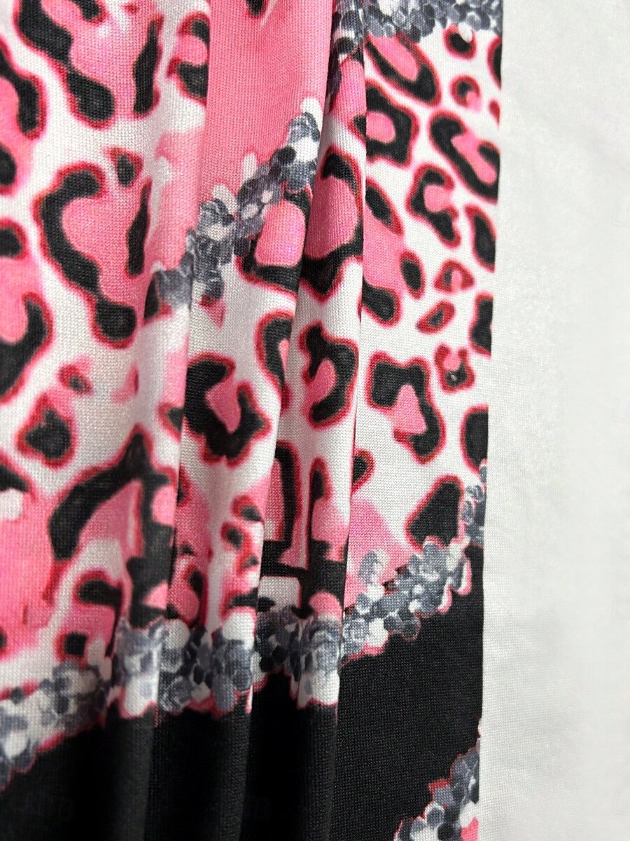 Pentru femei Tricou Leopard Dungi Casual Manșon Lung Stil Nautic Topuri obișnuite Zilnic Imprimeu Roz Îmbujorat Primăvară Toamnă 2025 - $22.99 –P4