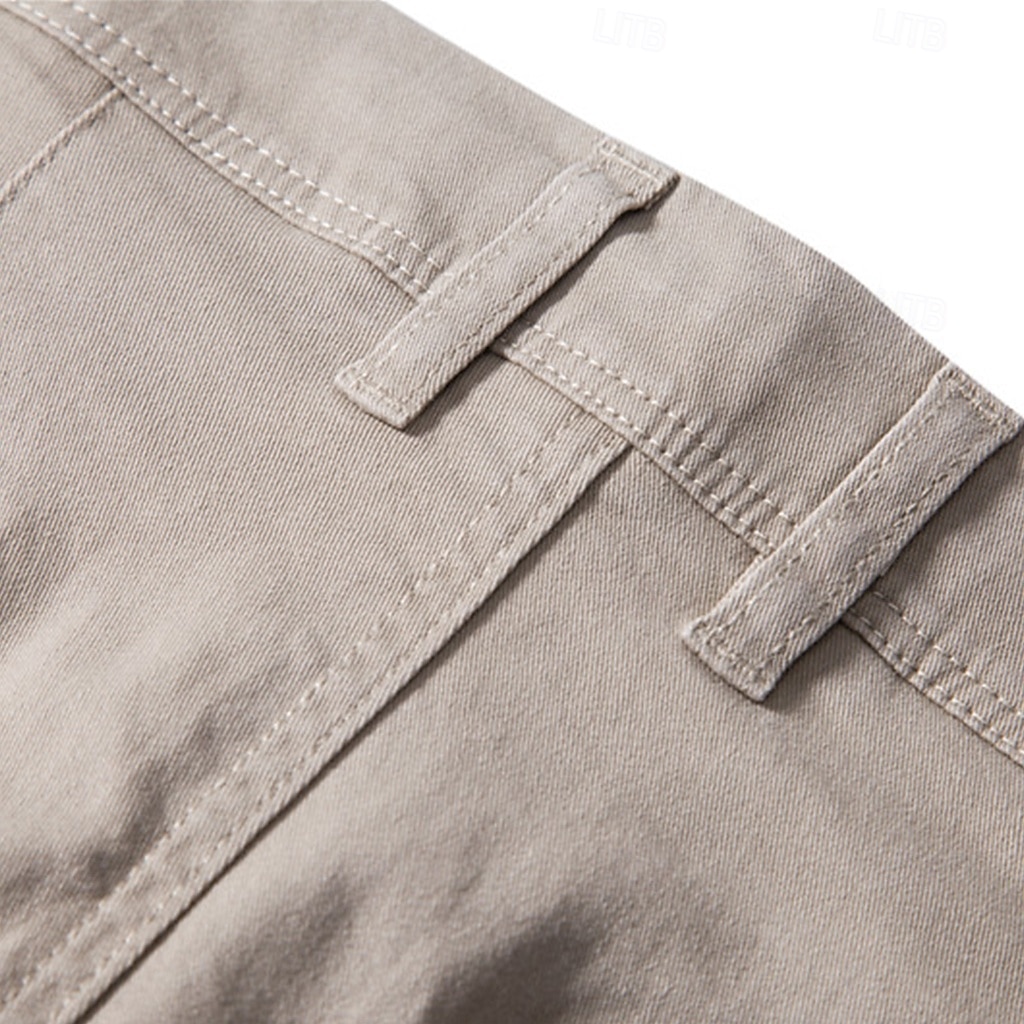 Per uomo Chinos Bottoni Tasca Tinta unica Traspirante Indossabile Lunghezza intera All'aperto Casuale Quotidiano Elegante Semplice Nero Giallo Micro-elastico del 2025 a $34.99 –P15
