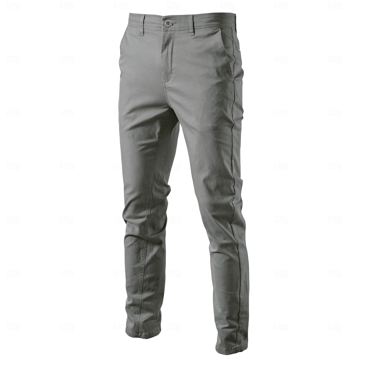 Per uomo Chinos Bottoni Tasca Tinta unica Traspirante Indossabile Lunghezza intera All'aperto Casuale Quotidiano Elegante Semplice Nero Giallo Micro-elastico del 2025 a $34.99 –P9