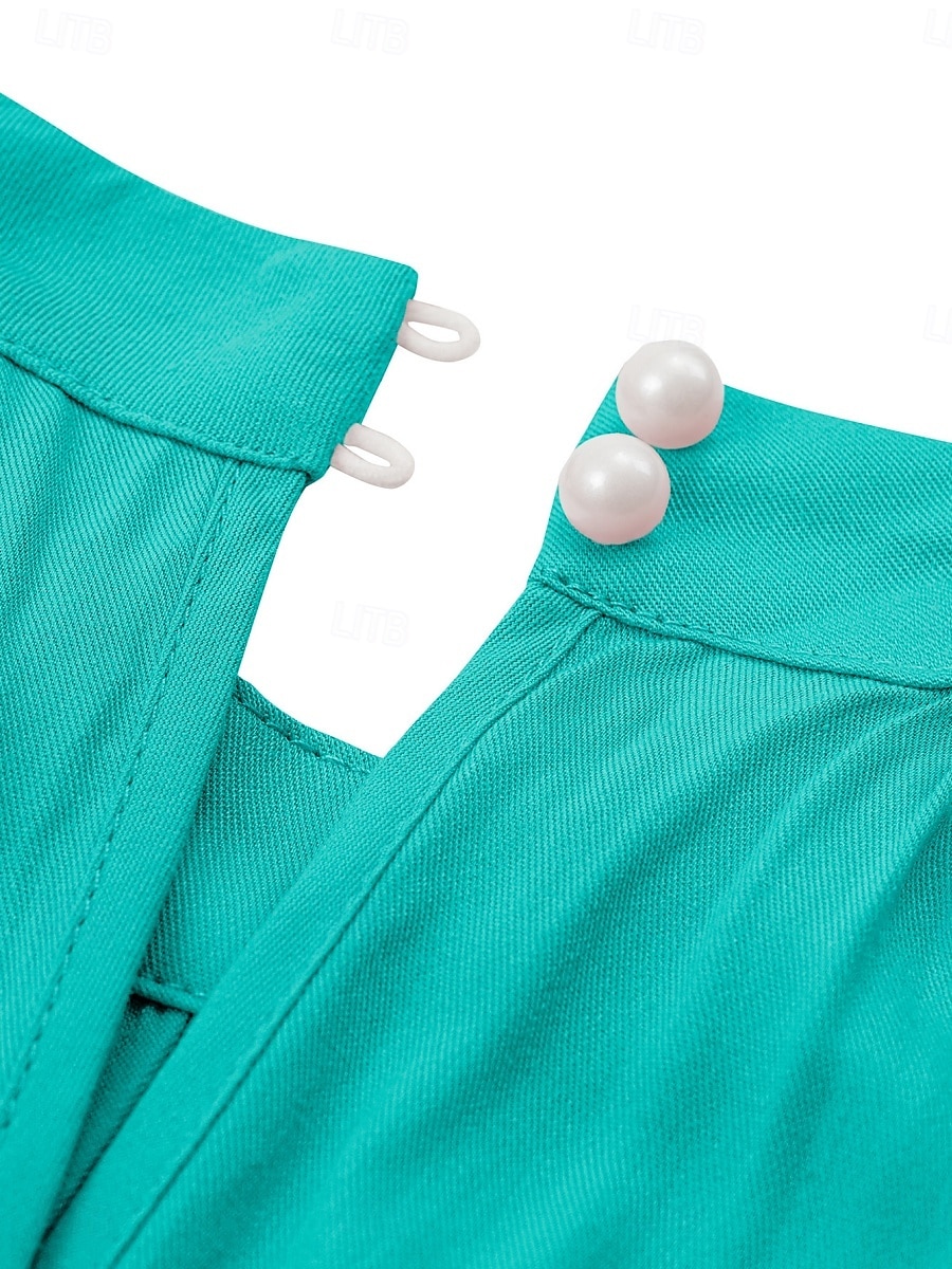Women's Normal Jumpsuit Active Solid Color Sleeveless Halter Neck High Waist Tie Belt Vacation Daily Regular Fit Red Green Summer 2025 - $42.99 –P17