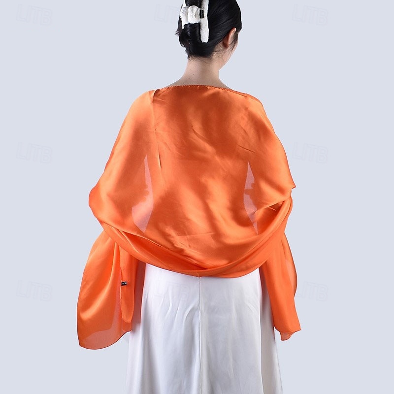 sjal wraps för kvinnor bröllopskväll chiffong mjuka sjalar för bröllop gäst brudscarf 2025 - $17.49 –P11