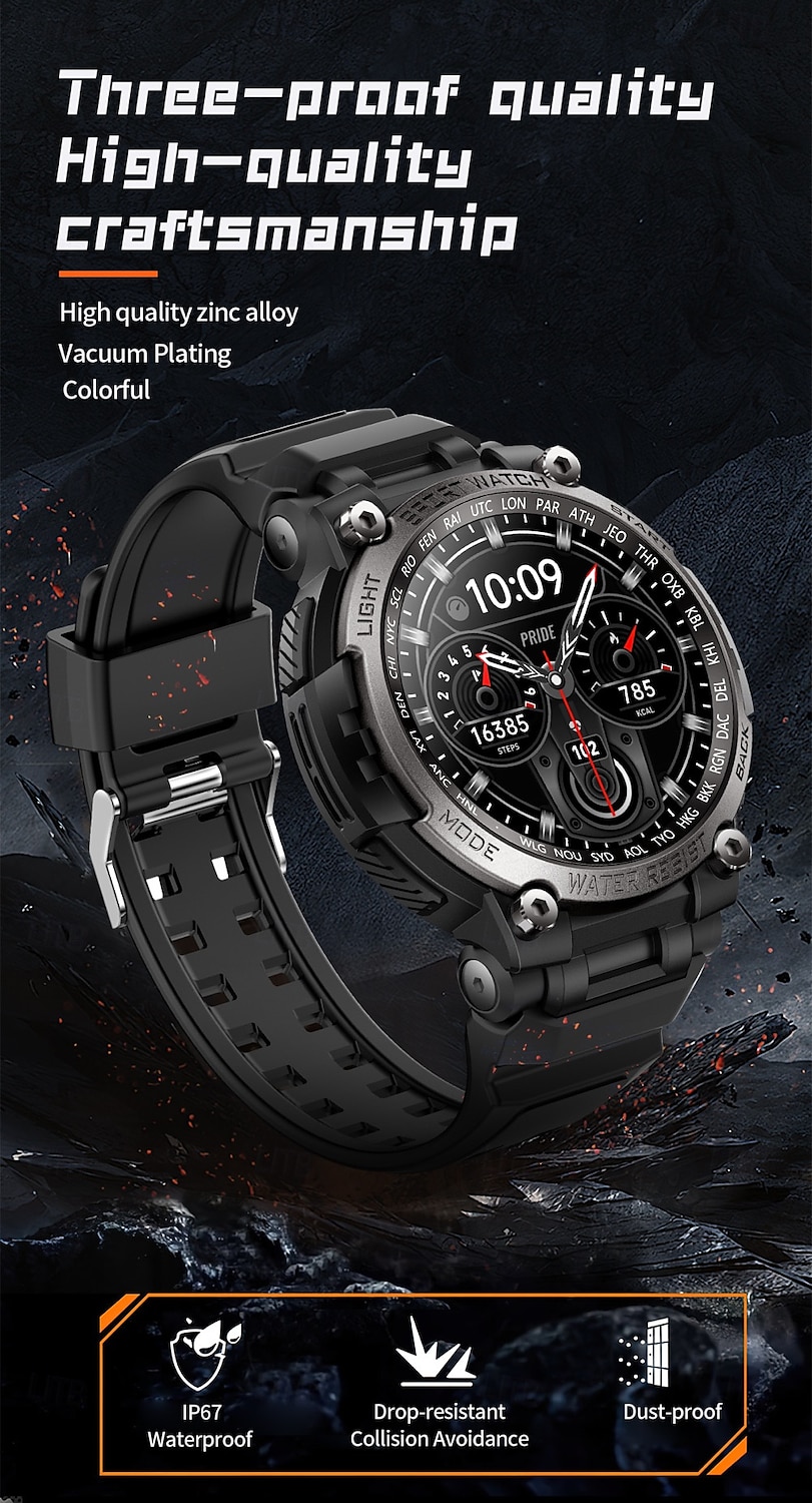 696 LC17 Εξυπνο ρολόι 1.53 inch Έξυπνο ρολόι Bluetooth Υπενθύμιση Κλήσης Παρακολούθηση Δραστηριότητας Συσκευή Παρακολούθησης Καρδιακού Παλμού Συμβατό με Android iOS Γυναικεία Άντρες 2025 - $57.99 –P3