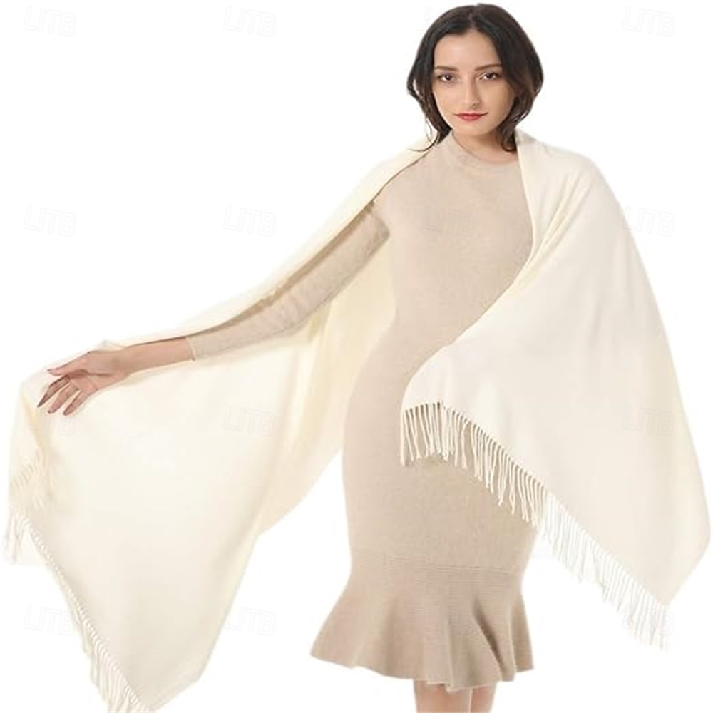 écharpe femme châles et écharpes pashmina pour robe de soirée cadeau de demoiselle d'honneur de mariage écharpes grandes et douces de 2025 ? $39.99 –P1