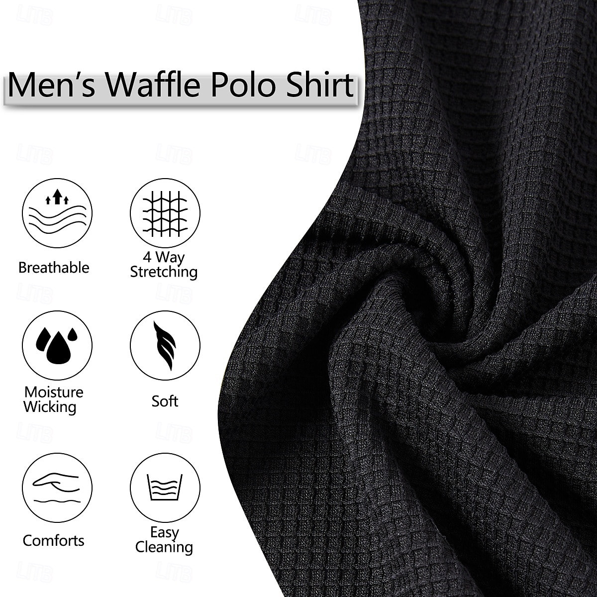 Herren Waffel-T-Shirt Waffel-Henley-Hemd Langarm V Ausschnitt Frühling & Herbst Einfarbig Mode Basic Falscher Zweiteiler Straße Lässig Sport Schwarz Marinenblau Hell Gray Top T-Shirt für Herren 2025 - $25.99 –P1