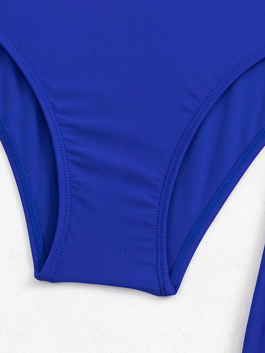 Women's Swimwear One Piece Monokini Swimsuit Backless Tummy Control High Waist Slim Vacation Beach Wear Solid Color U Neck Sleeveless Bathing Suits 2025 - $34.99 –P10