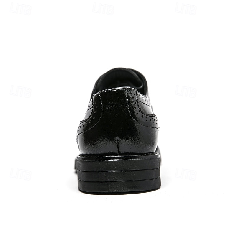 Herren-Oxford-Schuhe im Brogue-Stil mit Flügelkappe aus Kunstleder – klassisches Schnürdesign für formelle Anlässe, Business und Hochzeiten 2025 - $46.99 –P6