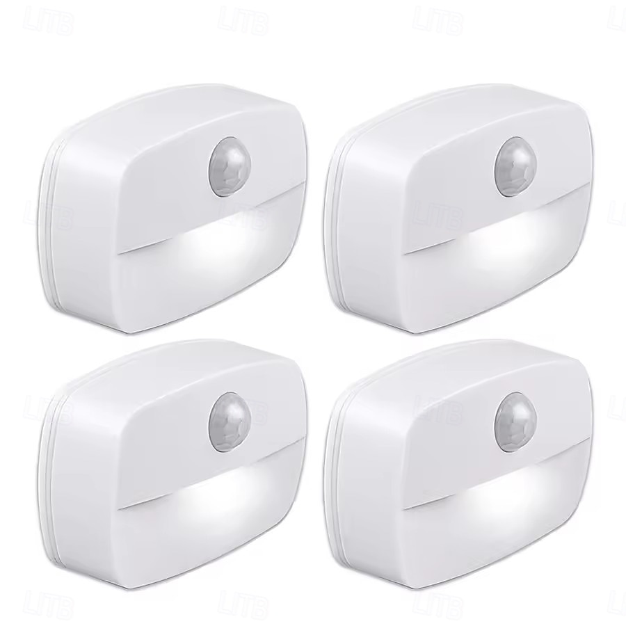 Veilleuse LED sans fil avec détecteur de mouvement et piles AAA, idéale pour une chambre à coucher, un placard, une armoire, un couloir ou une cuisine, 2 ou 4 pièces de 2025 ? $12.99 –P3