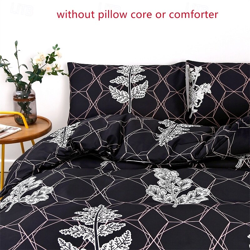 King Size Duvet Cover Set Simple Kingsize Bedding Bed Set Soft Brushed Microfiber with Zipper Closure Quilt Cover with 2 Pillowcases 2025 - $68.99 –P3