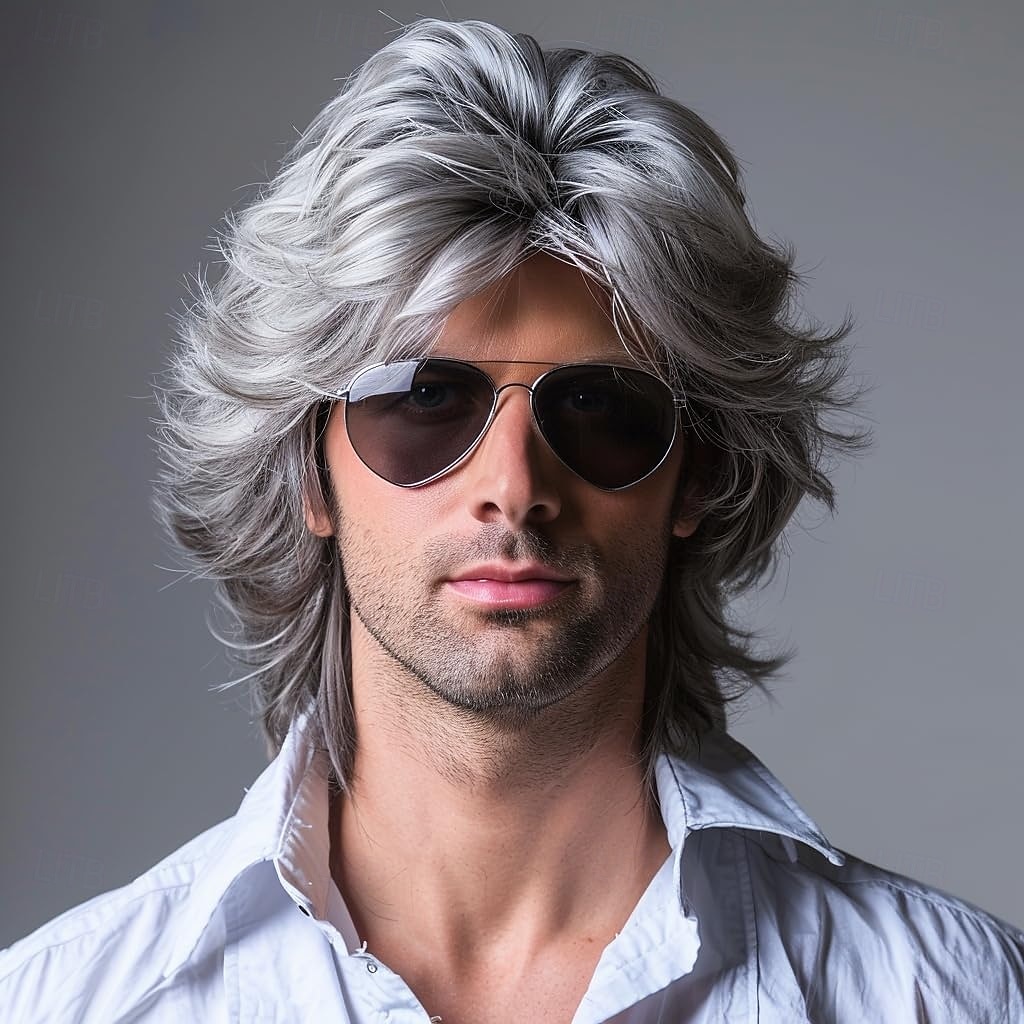 miesten kelttiperuukit 70-luvun 80-luvun asuihin, halloween-juhlien persoonallisuuden lisävaruste cosplay-hiusperuukki 2025 - $18.49 –P1
