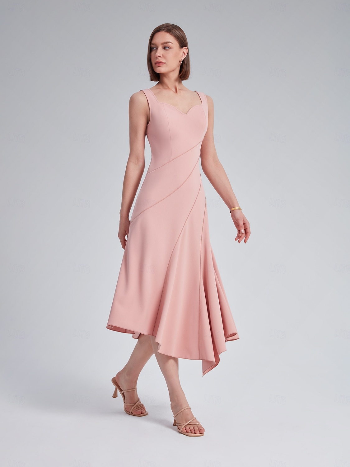 Asymmetric Sweetheart Neckline Dress 2025 - $30.99 –P8