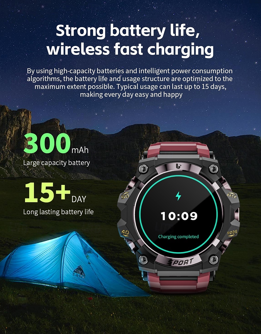 LOKMAT ATTACK 3 PRO Slimme horloge 1.39 inch(es) Smart horloge Bluetooth Stappenteller Gespreksherinnering Slaaptracker Compatibel met: Android iOS Dames Heren Lange stand-by Handsfree bellen 2025 - $46.99 –P18