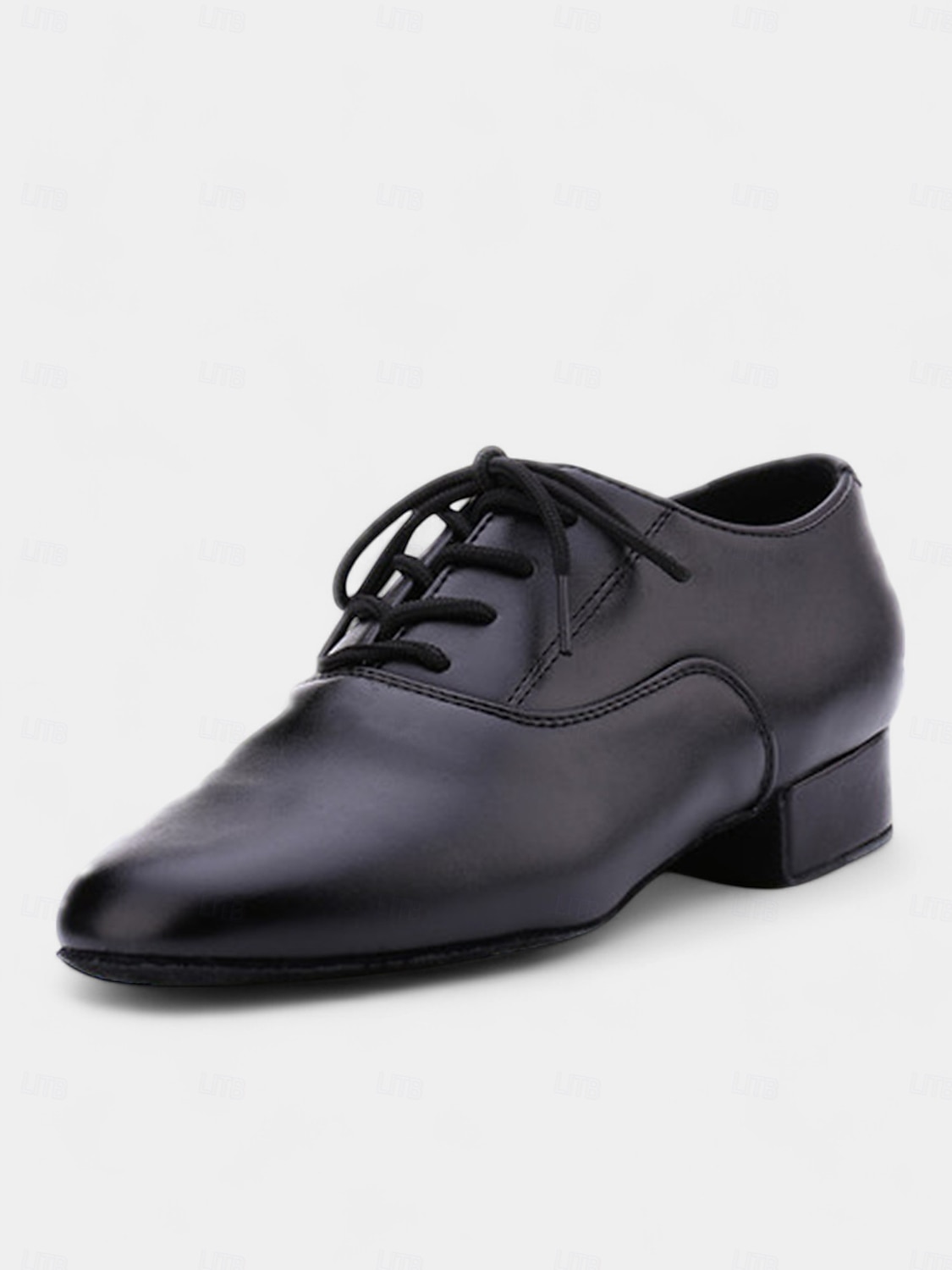 sapatos de dança de salão masculinos pretos com cadarço - design de couro confortável para apresentações profissionais e eventos formais de 2025 por $42.99 –P2