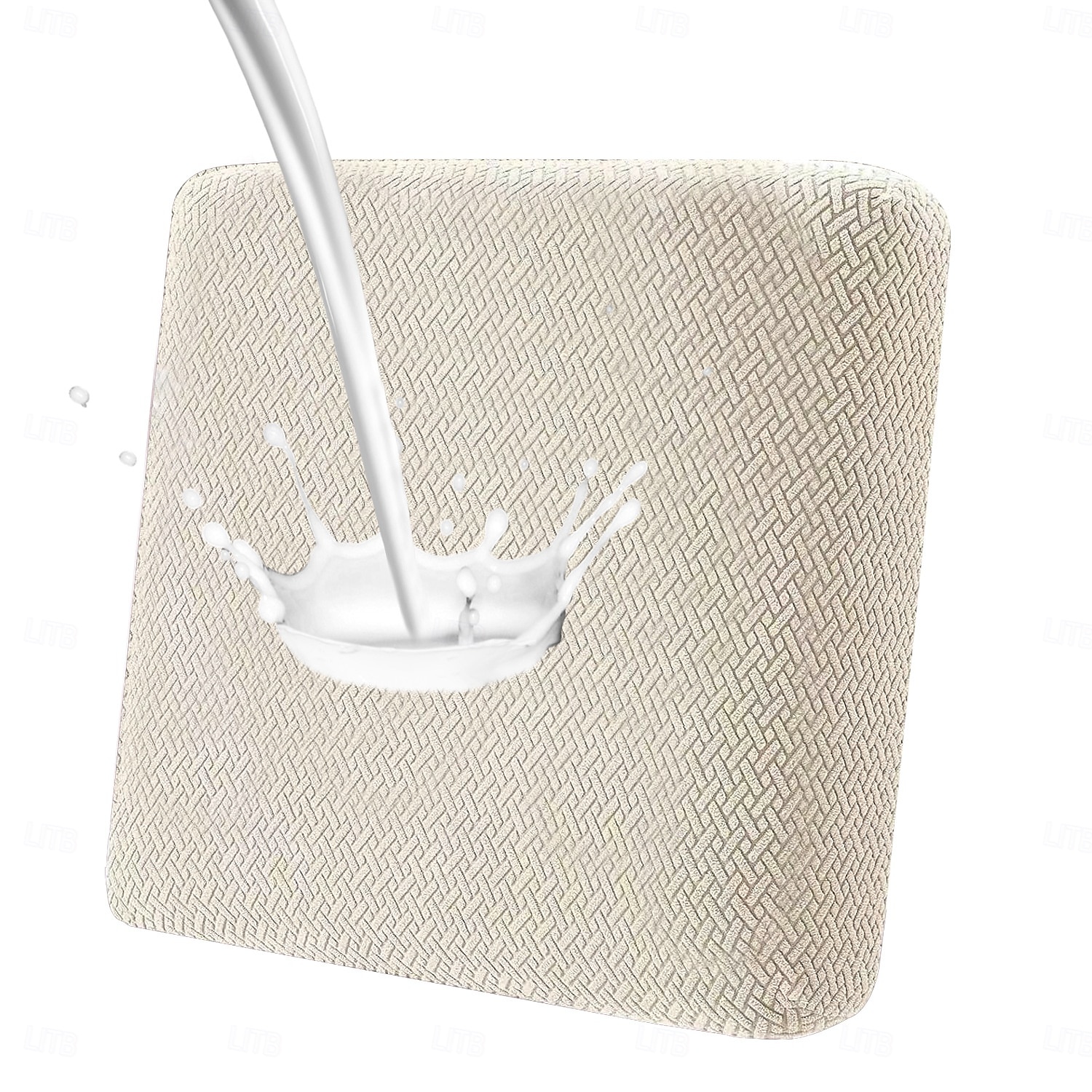 100% Waterproof Couch Cushion Covers, Stretch Replacement Sofa Seat Cushion Covers Solid Chair Cushion Slipcovers Washable Suitable for Outdoor Patio Garden Lawn Yard 2025 - $15.49 –P12