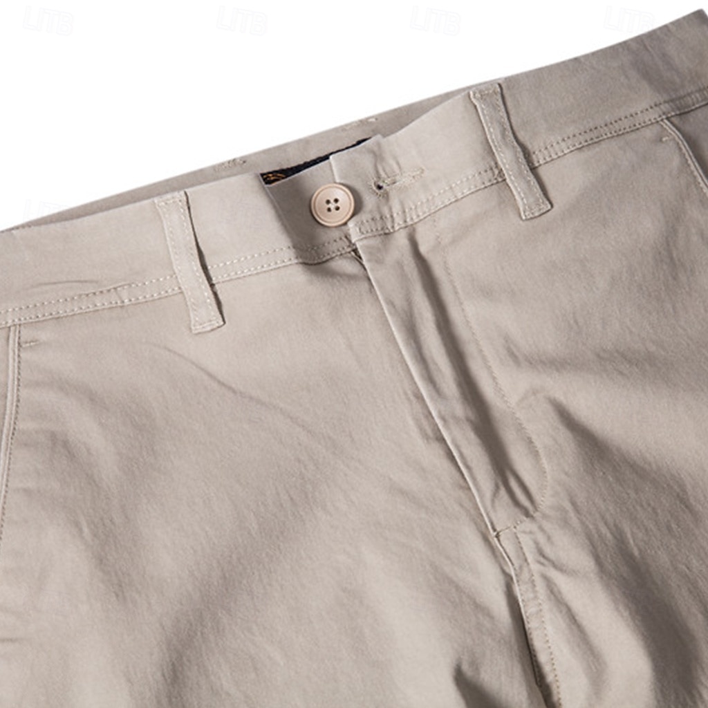 Per uomo Chinos Bottoni Tasca Tinta unica Traspirante Indossabile Lunghezza intera All'aperto Casuale Quotidiano Elegante Semplice Nero Giallo Micro-elastico del 2025 a $34.99 –P14