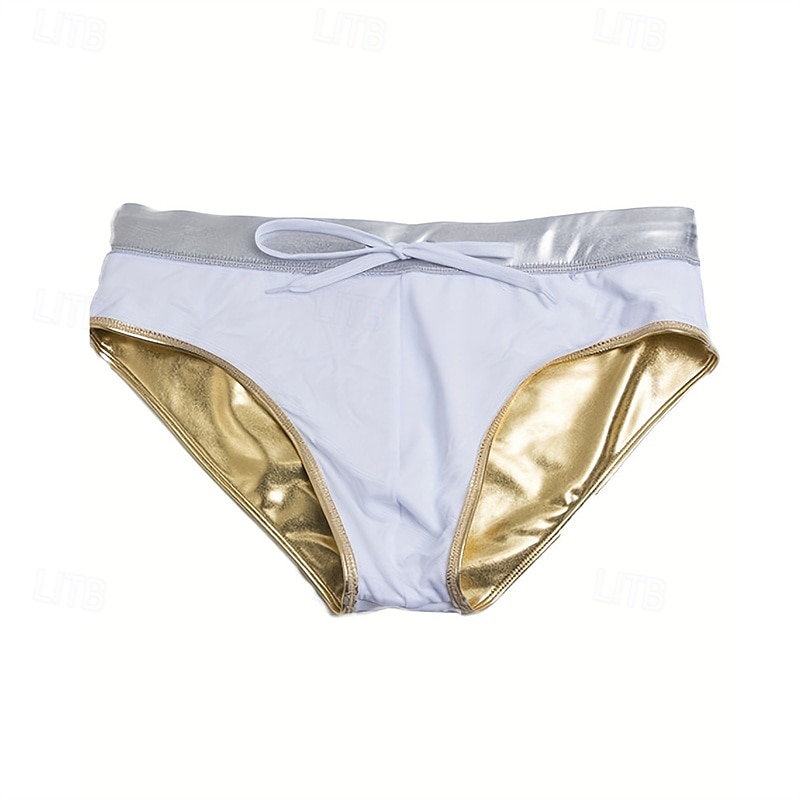 Herren Bademode Surfshorts Badehose Schwimmshorts kurz Bademode Unten Schwimmen Surfen Strand Wassersport Patchwork Einfarbig Sommer Frühling 2025 - zł59.99 –P5