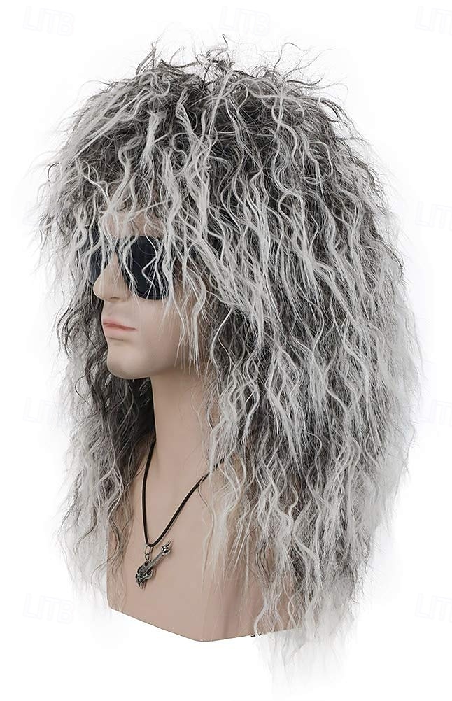aikuiset miehet naiset pitkä kihara peruukki 70-luku 80-luku rokkari mullet halloween-asu cosplay-peruukki carvinalille 2026 - $17.99 –P3