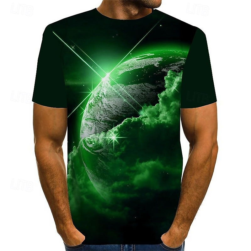 Homens Unisexo Gráfico Imprimir Interestelar Camiseta Camisetas Manga Curta Camiseta Impressão 3D Decote Redondo Camisa Vintage Inovador Casual Diário Amarelo Vermelho Azul Roupa Tamanho Grande S M L de 2025 por $17.99 –P2