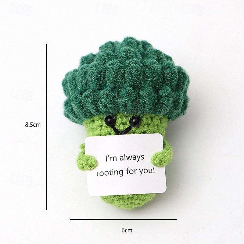 handgemachtes emotionales Gurkengeschenk Gurke Gehäkelte Puppe inspirierende Geschenke mit Karten süß gestrickt lustige Unterstützung Gurkenkartoffel Freund Geburtstag 2025 - $9.49 –P7