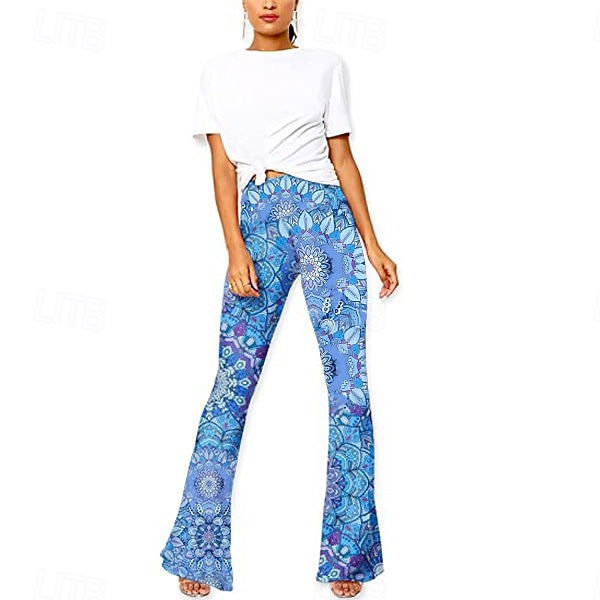 Retro Antiguo Años 60 Años 70 Pantalones Canguelo Los pantalones de campana Hippie Disfraz Mujer Ropa Cotidiana Desfile del orgullo Mes del Orgullo Adulto Pantalones 2026 - $21.99 –P4